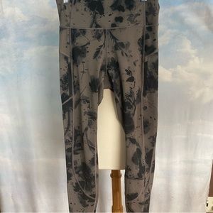 Athleta Rainier Leggings Tights Brown & Black Medium